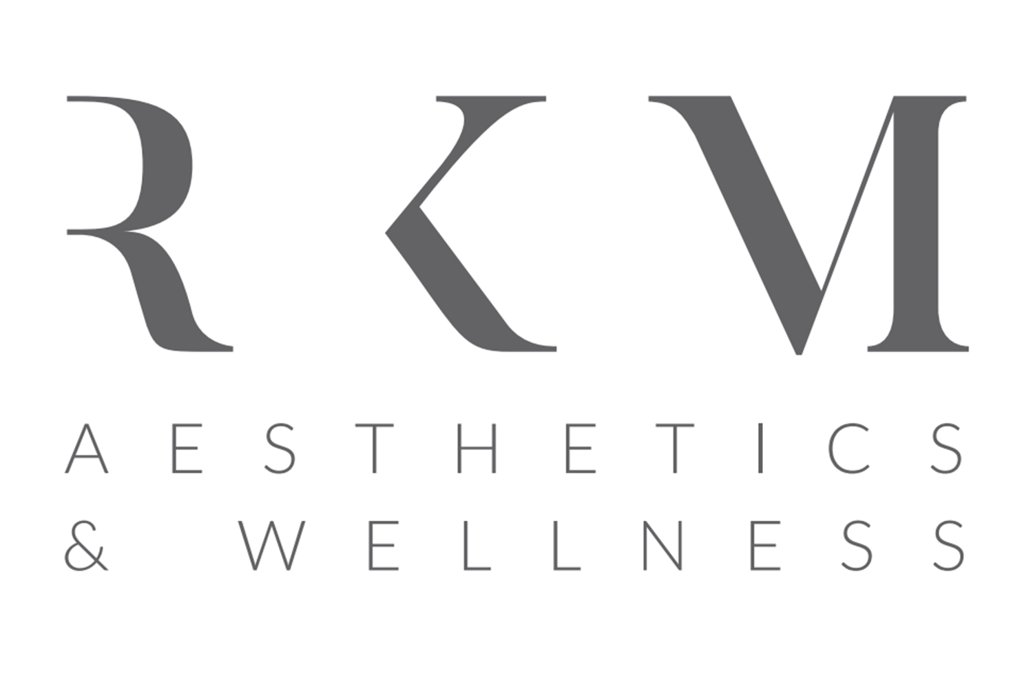 The RKM Aesthetics & Wellness logo.