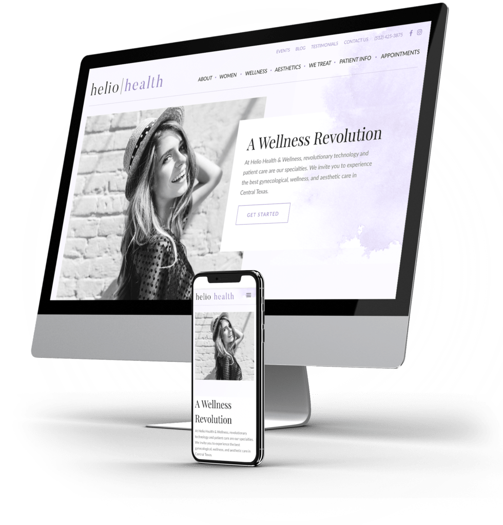 Helio Health desktop and mobile sites