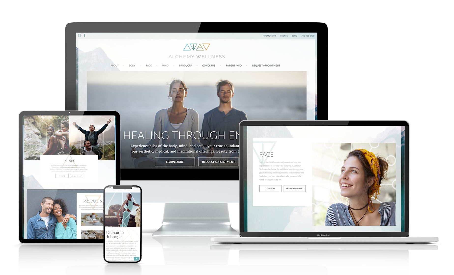 Website mockup