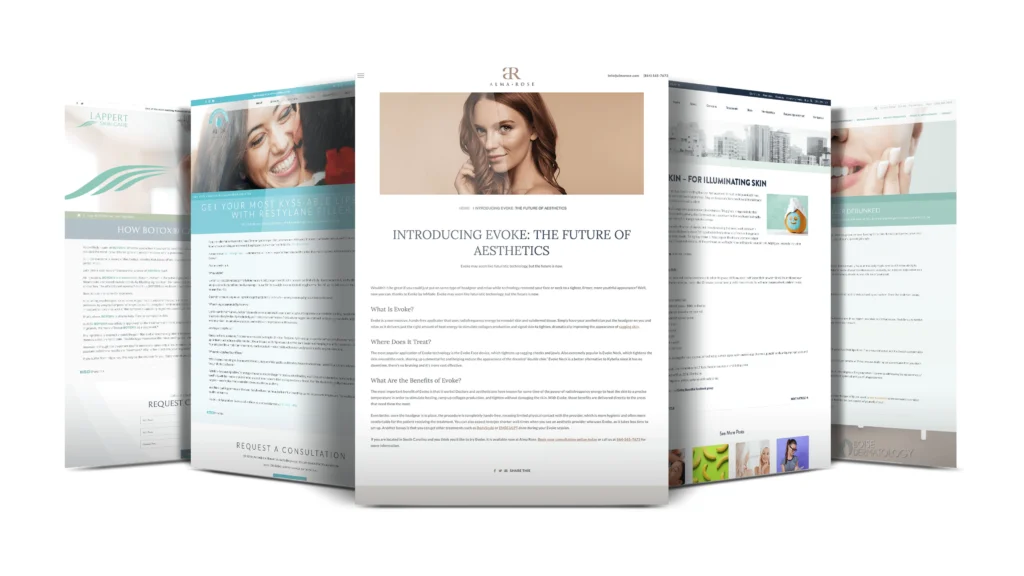 Examples of email marketing lined up