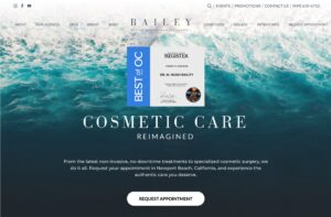 The Bailey Cosmetic Surgeon website