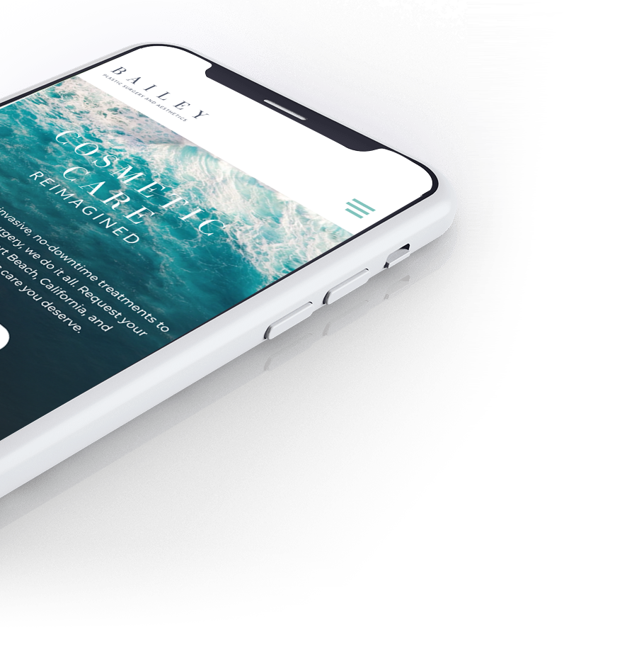 Image of the Bailey Aesthetic mobile site