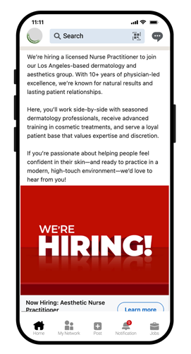 LinkedIn ad example