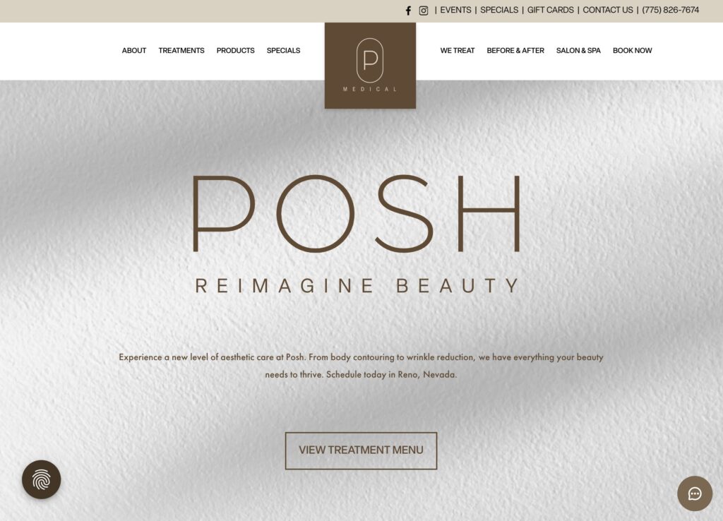 The Posh Medical website