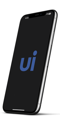 Mobile phone with the Urge Interactive logo on the screen