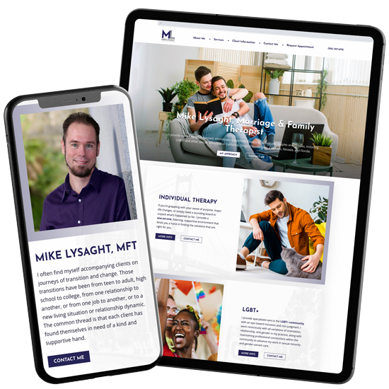 Therapist MFT Marketing example