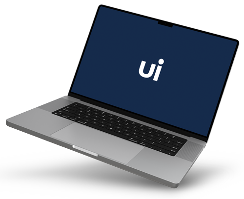 Image of a laptop with the Urge Interactive logo on the screen