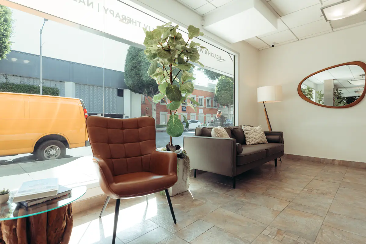 The Pain & Healing Institute lobby, photographed by our team